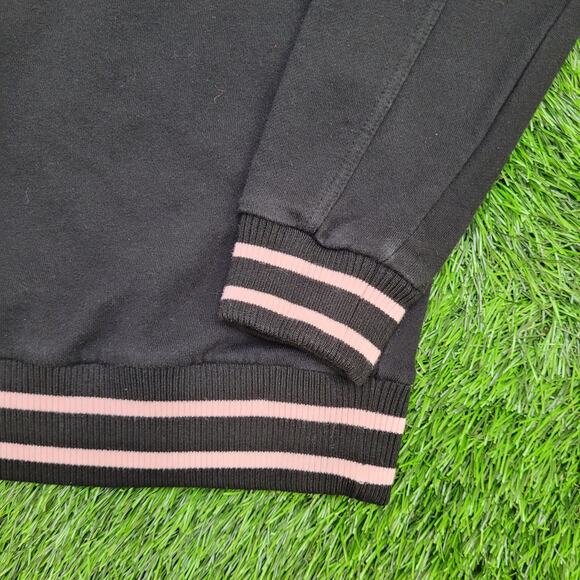 FILA Colorful Ringer Sweatshirt Womens 2XL 24x24 Black Boxy - Picture 14 of 14